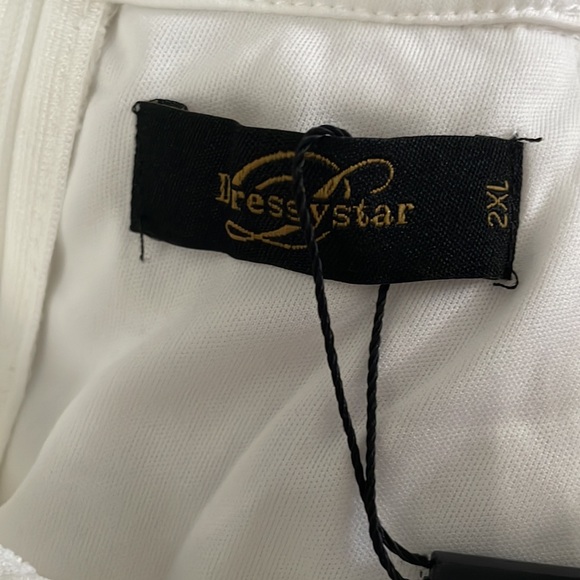 White Lace High Low Dress - Picture 4 of 5